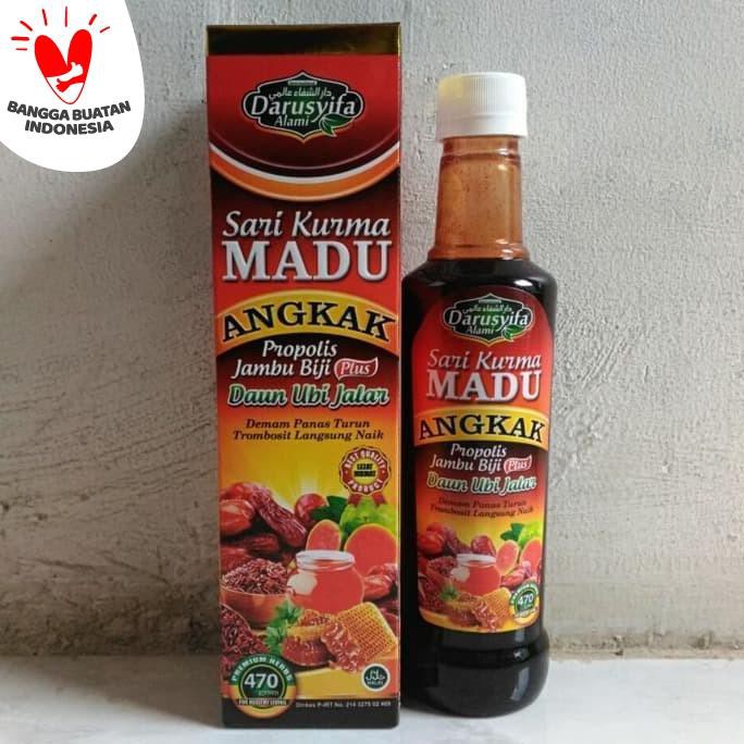 

Angkak Darusyifa Plus Daun Ubi Jalar 470gr / Sari Kurma Madu Obat DBD