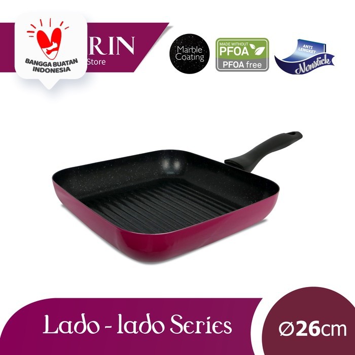 KIRIN GRILLED PAN| LADO-LADO | 26 | TEFLON CLASSIC | 1.9MM