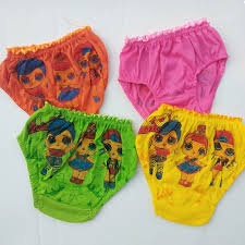 OBRAL 12 PCS CD Celana Dalam Anak Perempuan Cewek Lusinan Bon Pita Motif Kartun Bon Pita Murah Stabilo