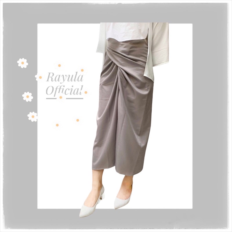 WRAP SKIRT / ROK LILIT-Grey Cotton