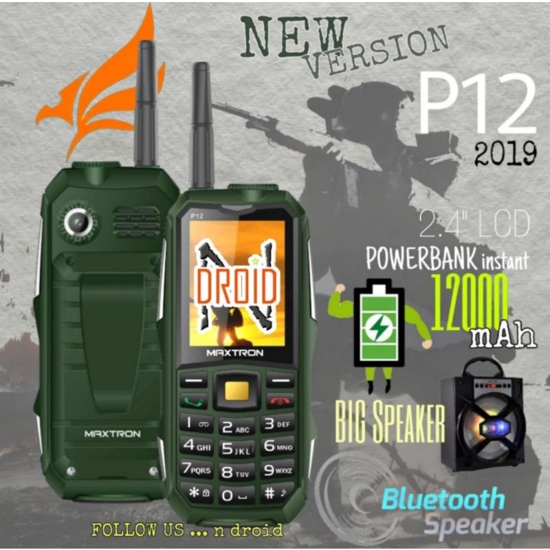 HP MAXTRON P12 NEW ANTENA OUTDOOR POWER BANK