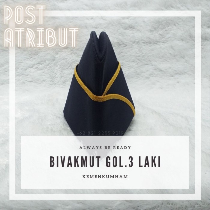 

F040Rg Bivakmut Golongan.3 Laki / Atribut Kumham / Post Atribut - 54 Rg050Rg