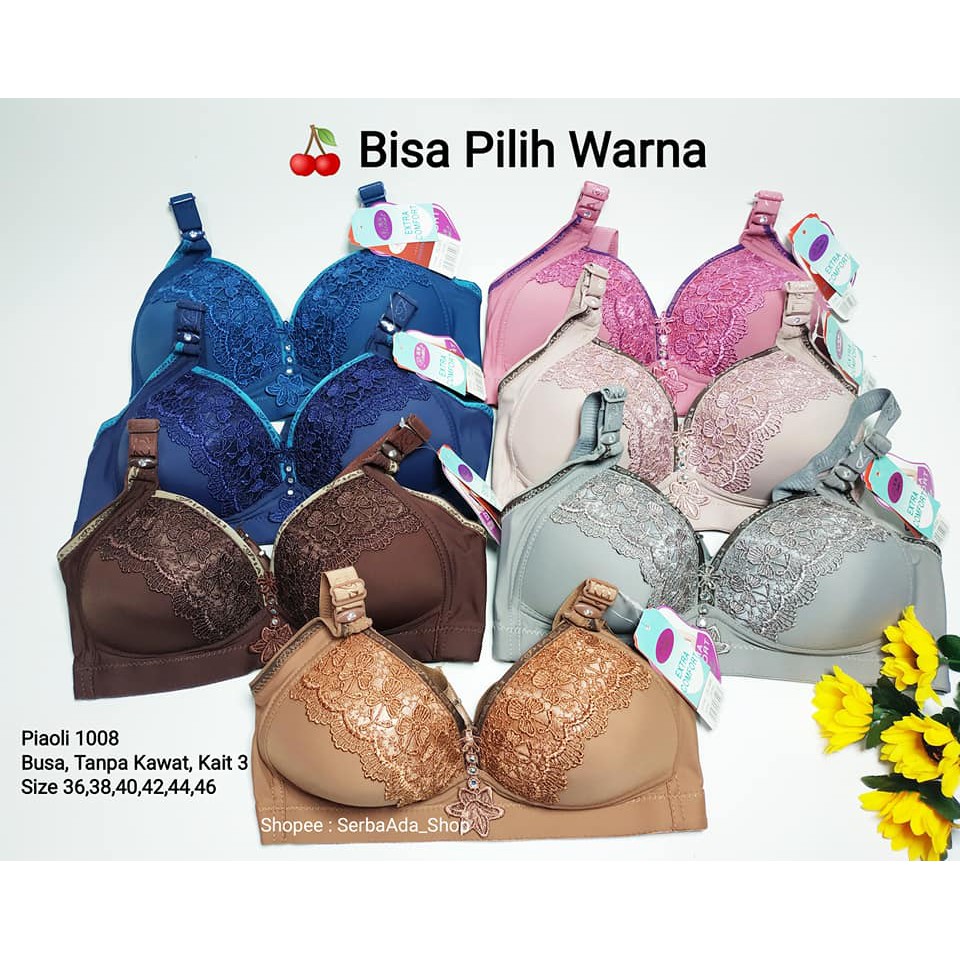 Piaoli 1008 Bra Renda Brukat Cantik Size 36 - 46