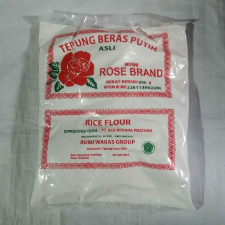

[BELI BANYAK MAKIN MURAH] ROSE BRAND Tepung Beras Putih 500gr
