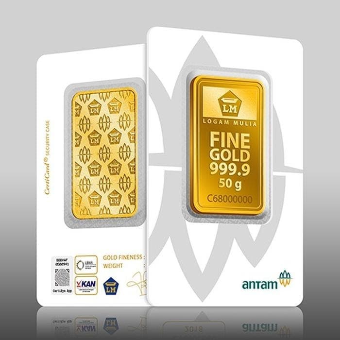

Dominique Jewellery-Logam Mulia Antam 50GR Emas 999.9