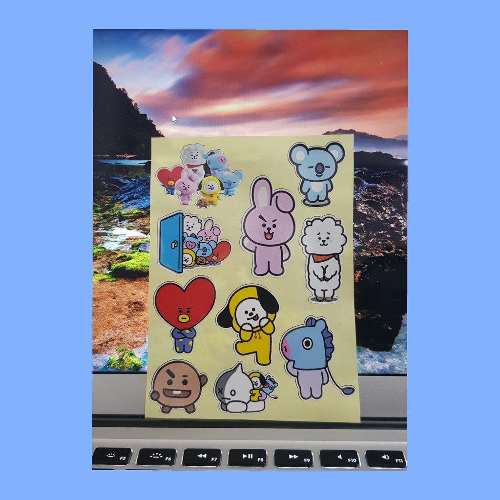 KPOP MERCH - BT21 MERCH - BT21 STICKER VYNIL CUTTING / BT21 STIKER