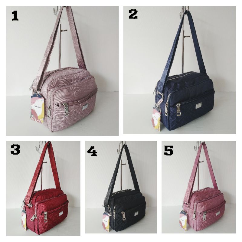 tas selempang wanita import ori sighmon 4 seleting