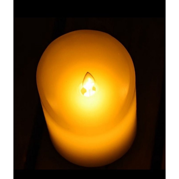 Lilin goyang led diameter 7,5cm tinggi 10cm