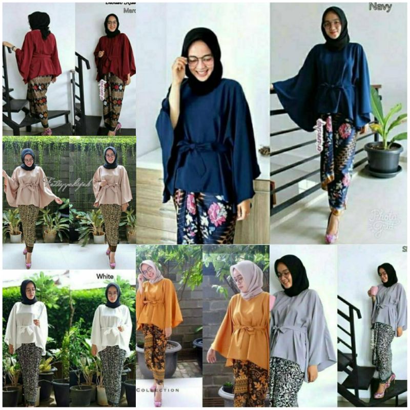 COD SETELAN KEBAYA BATWING TALI MODERN KATALI kebaya wisuda seragam kebaya kebaya remaja mewah