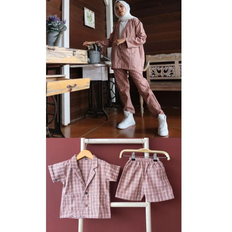 dM6Code BLAZER SET - Baju Blazer Setelan Anak Baby Kids Cewek Cowok Perempuan Laki Semi Woll Murah 1