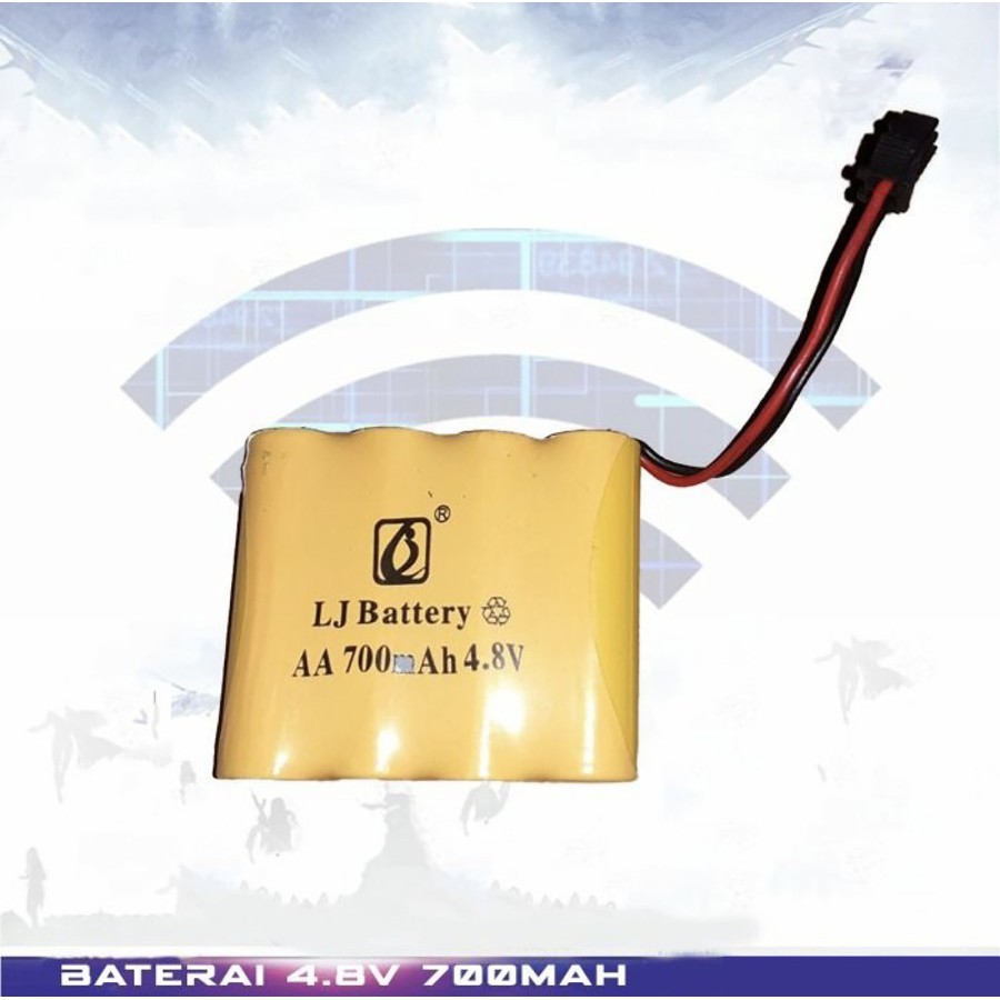 Baterai Battery Charge Remote Control R/C 4.8V 700 mAh dgn Connector