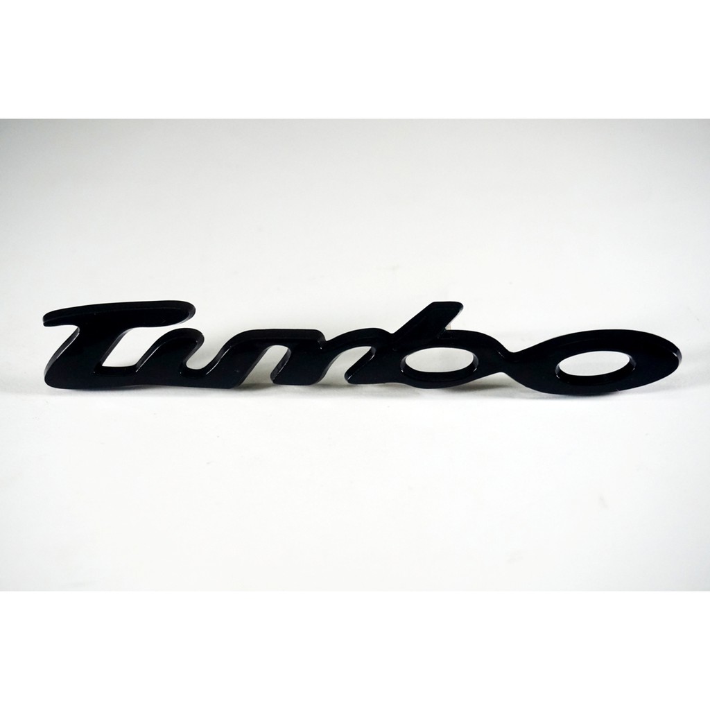 Emblem Tulisan Turbo Warna Hitam