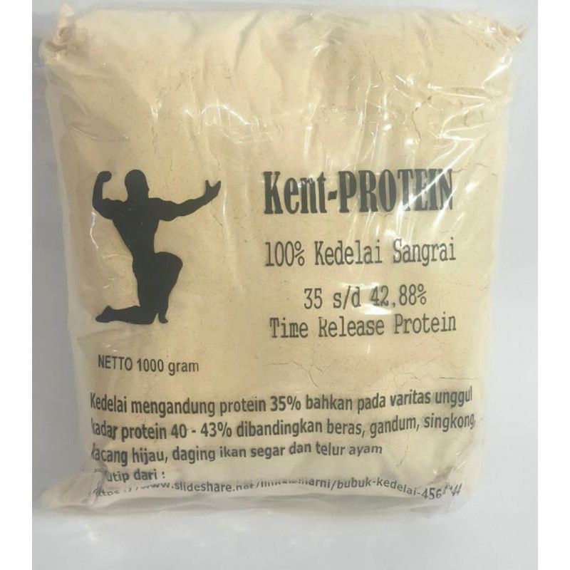 Kent Protein 1000 Gram Susu Bubuk Kedelai Suplemen Fitness Protein Casein Whey Gainer 1 KG