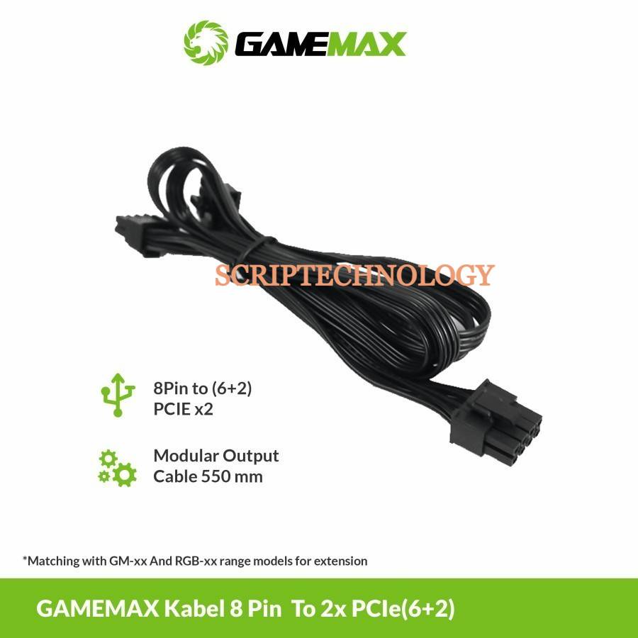 Kabel Modular Gamemax SC VGA 8Pin to 2 x PCIE (6+2)