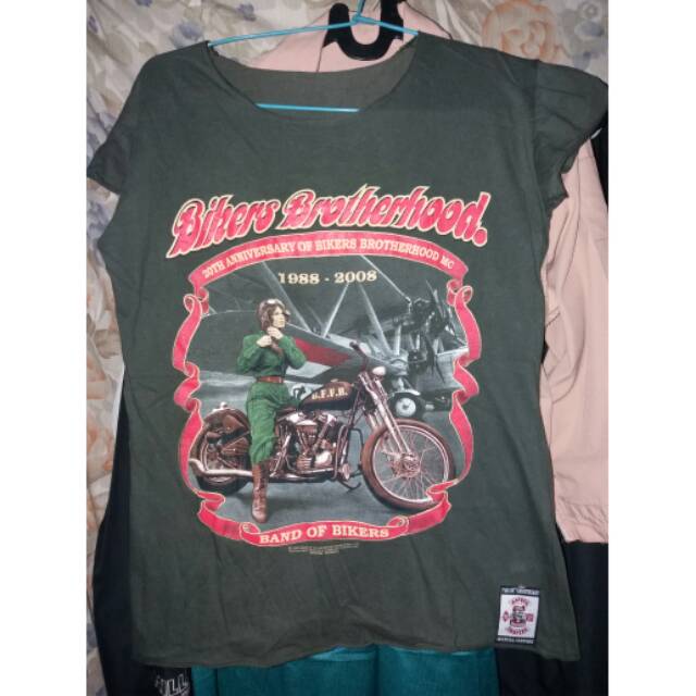 Kaos Vintage T Shirt BBMC 20th Anniversary for Lady Bikers