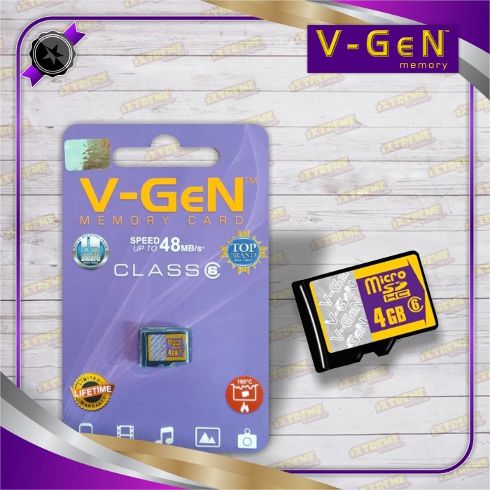 MMC V-GEN / MemoriCard 4Gb V-Gen Class 6 Memory Card