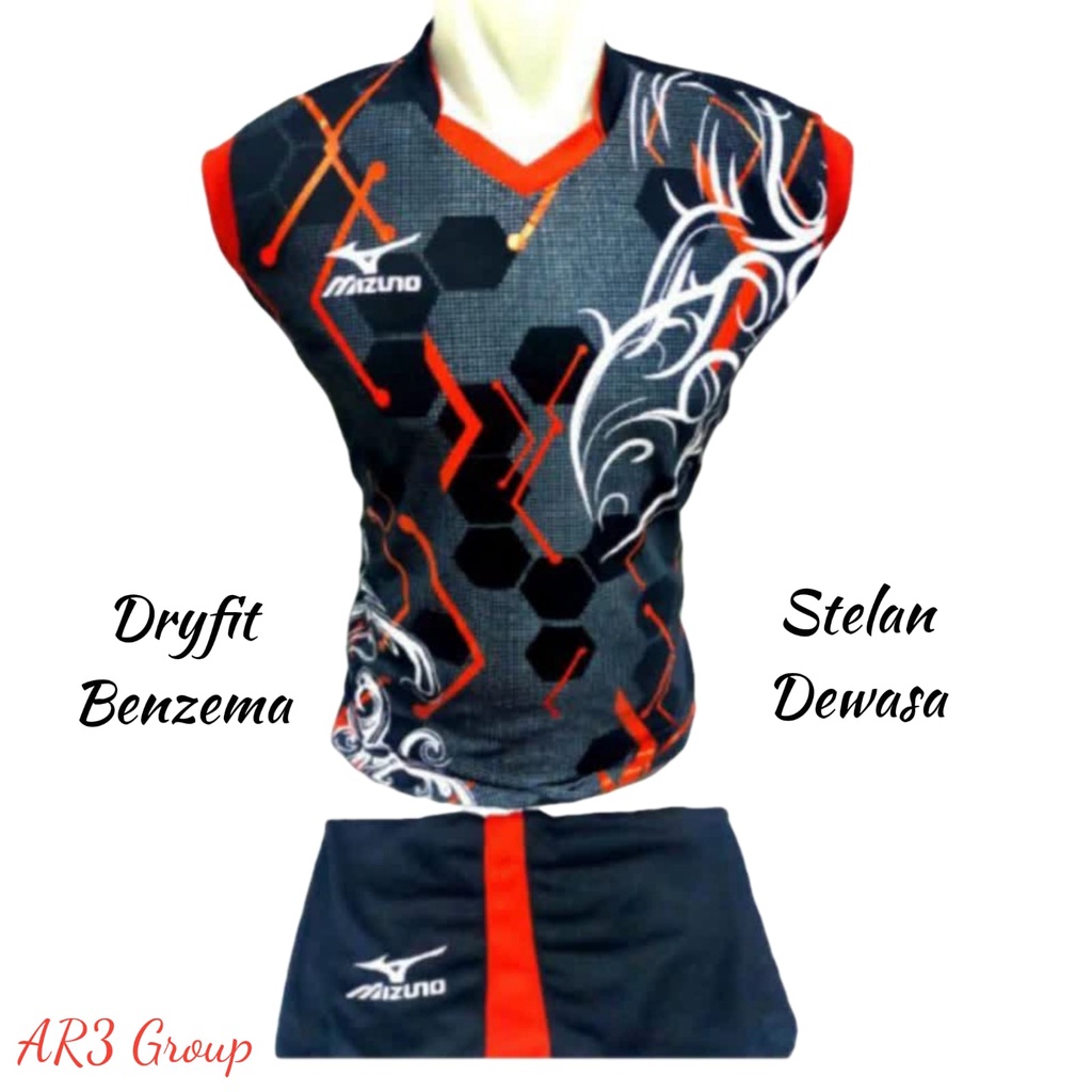 Baju stelan olahraga baju volly baju badminton baju bulutangkis baju olahraga motif terbaru