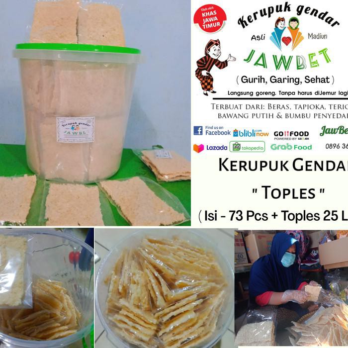 Toples Makanan / Kerupuk Gendar Matang Toples