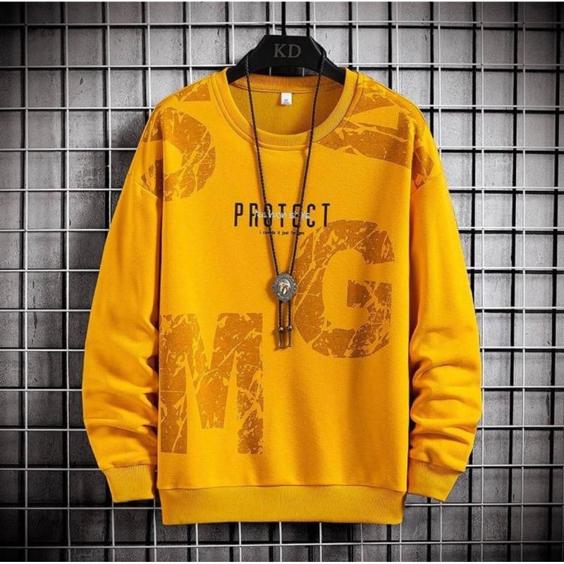 JAKET SWEATER PROTECK FASHION STYILE CREWNECK PRIA