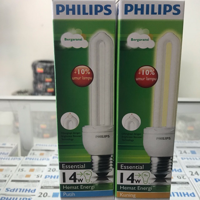 PHILIPS LAMPU ESSENTIAL  11 WATT , 14 WATT , 18 WATT
