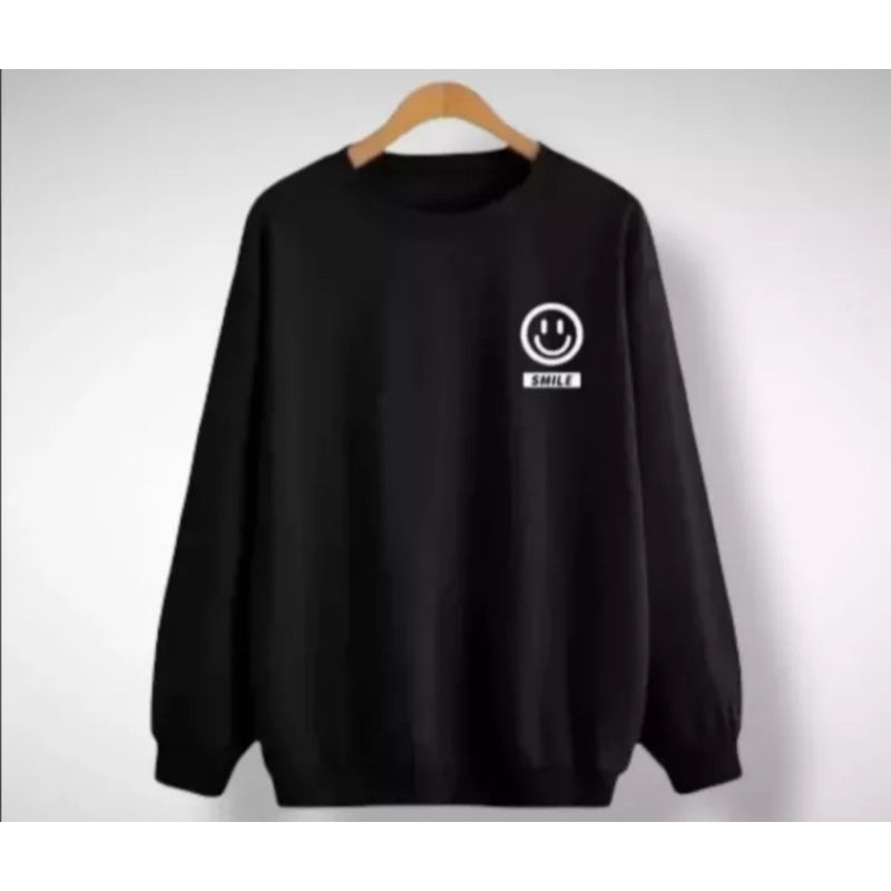 SWEATER CREWNECK JUMBO LOGO SMILE PRIA WANITa