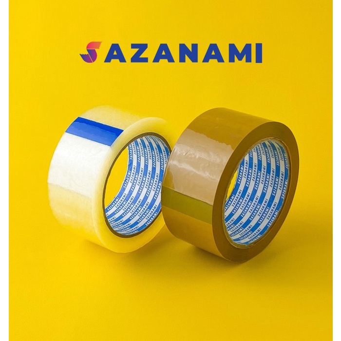 

perekat-pengikat- opp lakban bening 45mm x 90 yard sazanami - cokelat -pengikat-perekat.