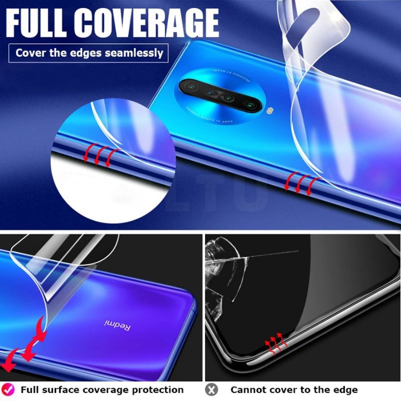 USAMS Hydrogel Film Antigores Xiaomi Redmi 9a Screen Protector Depan Belakang Original