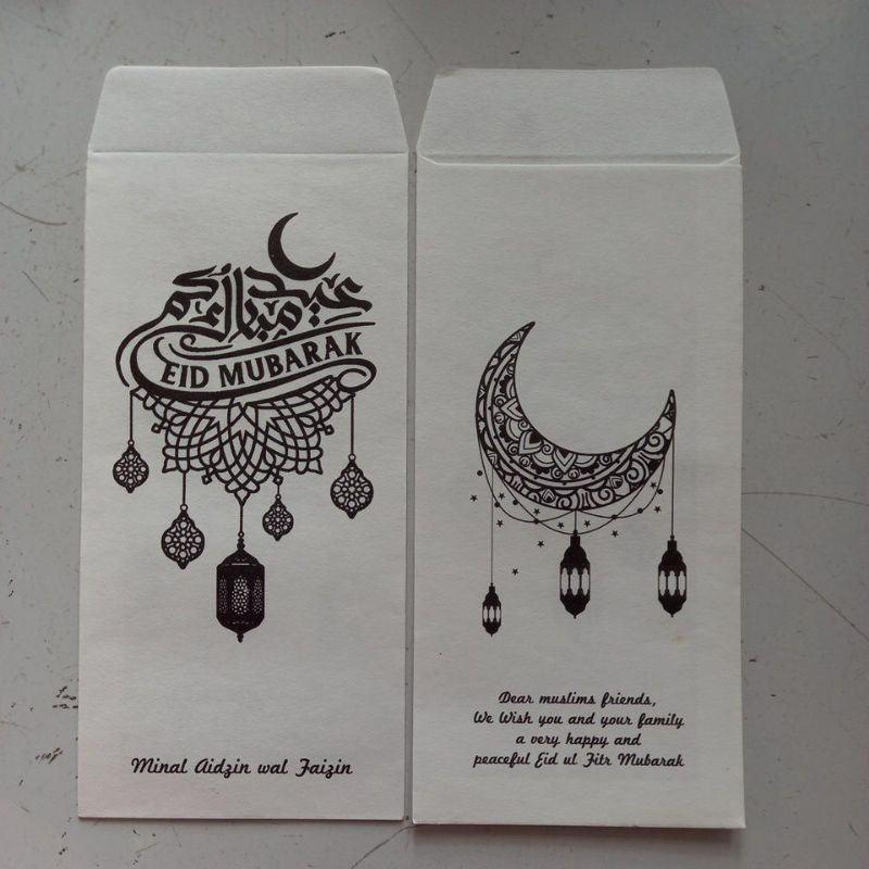 

amplop lebaran putih 1 pak isi 10pcs double tape request