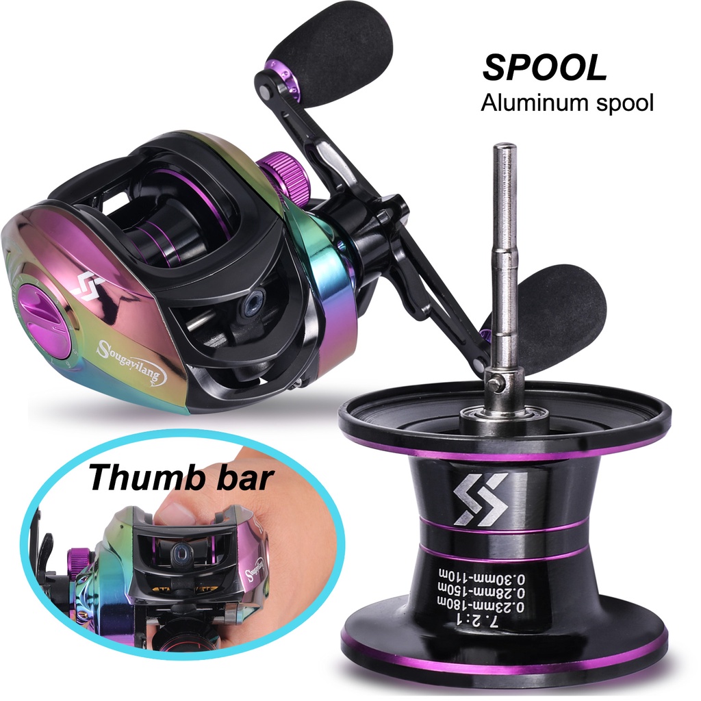 19 + 1BB Metal Reel Pancing Mesin Memancing Ultra Ringan 10 KG MAX Drag Power Casting Memancing Kanan/Kiri Tangan Fishing Reel