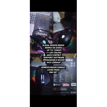 Mouse Rexus Xierra X8 (Second, Good Condition)