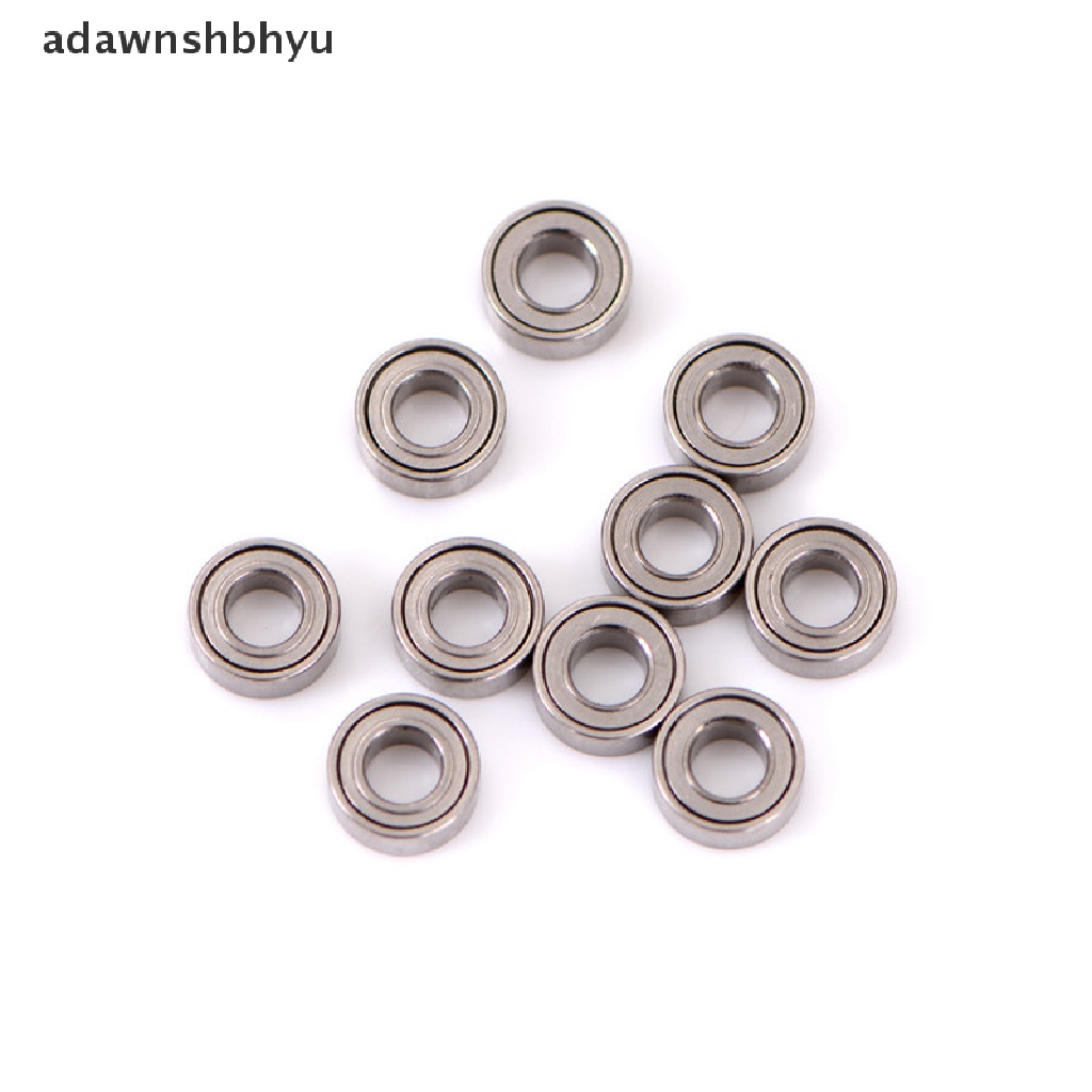 Adawnshbhyu 10pcs Bantalan Mini bearing Baja Rolling Ball bearing MR63ZZ 3*6*2.5mm