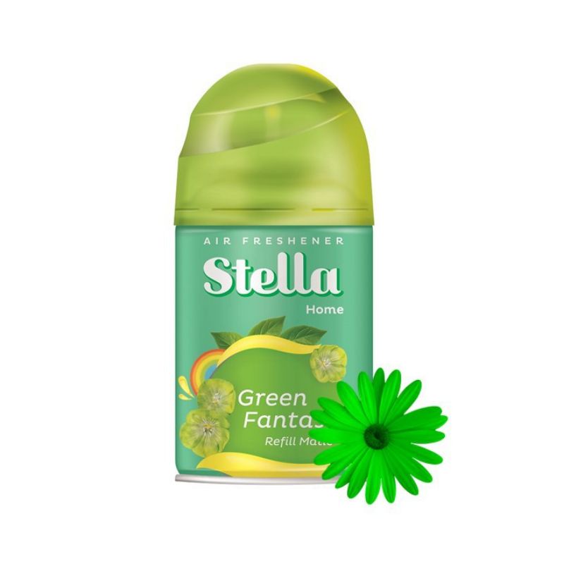 (PROMO) STELLA MATIC REFILL 225ML GREEN FANTASY