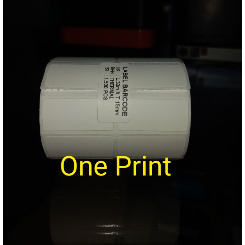 

Kertas Label Thermal 33 x 15 ( 2 line ) 1500 pcs