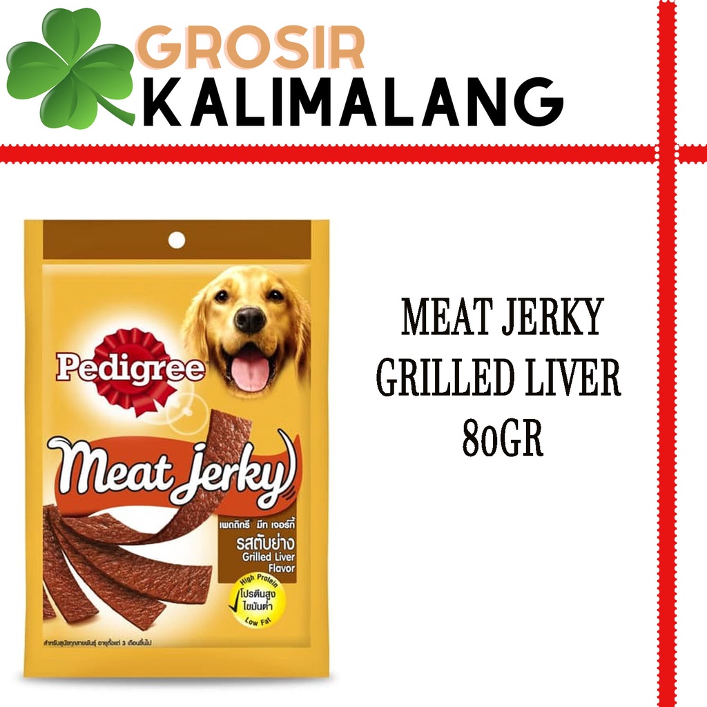 Pedigree Meat Jerky Strap Grilled Liver 80gr