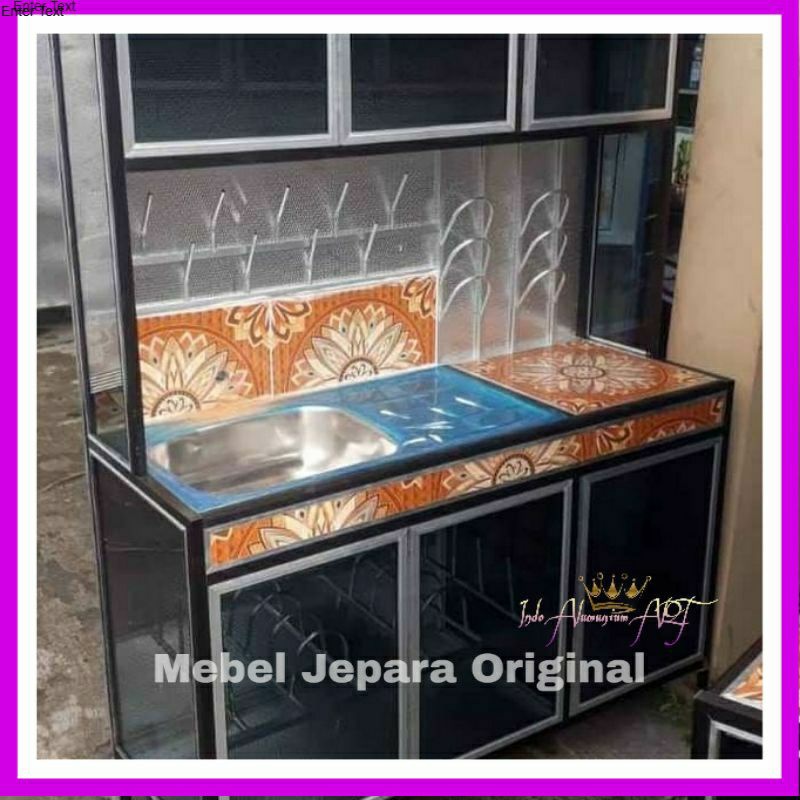 Lemari Dapur Sehat - Wastafel & Lemari Dapur Pintu 5 Bahan Alumunium