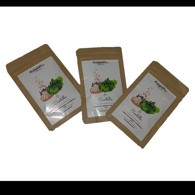 Masker Wajah Smoothies Oatmeal &amp; Centella by Nurjanah Salim