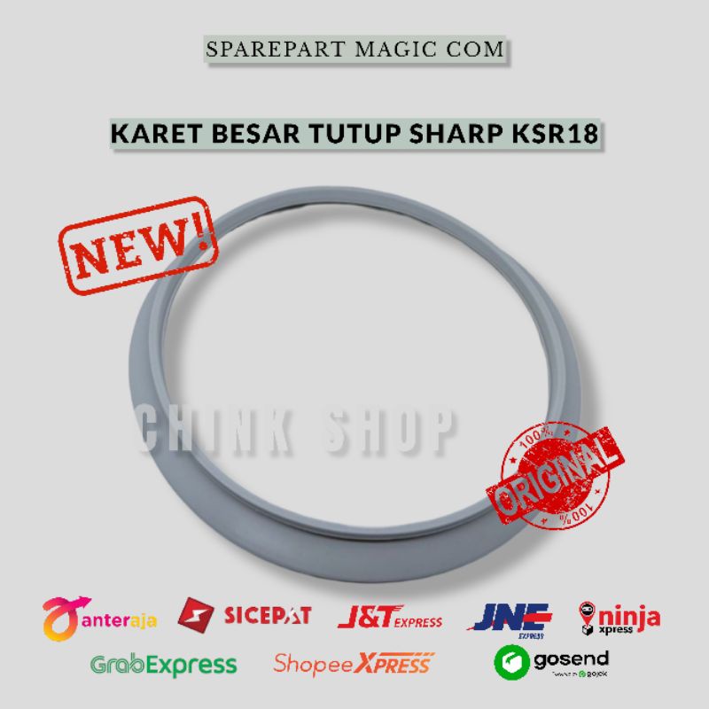 KARET BESAR TUTUP ELEMEN ATAS MAGIC COM SHARP KSR18 KSR 18 ORIGINAL