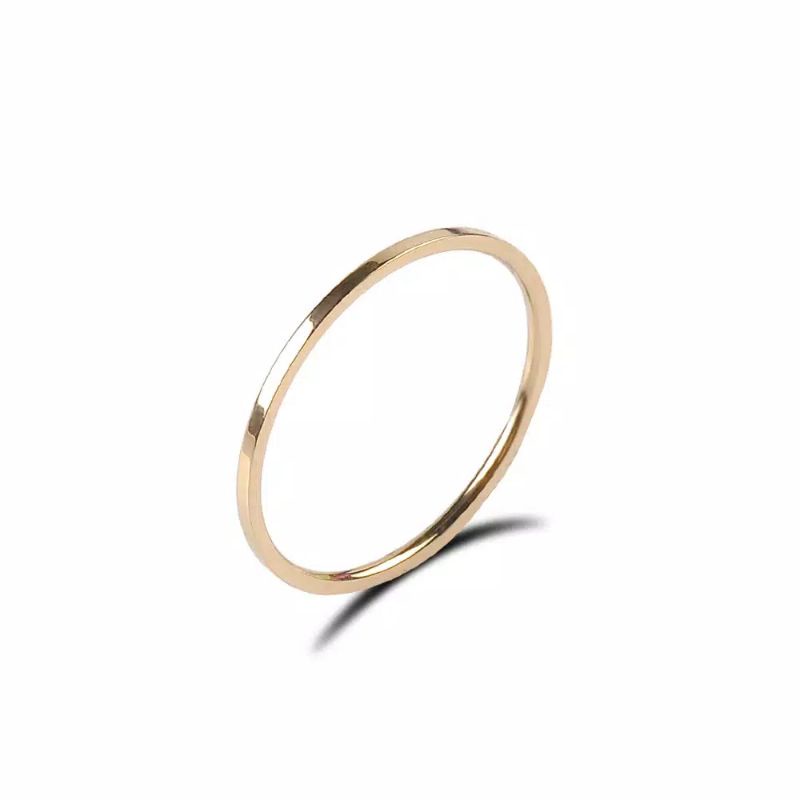 Cincin Baja Pasangan Berkualitas Tinggi / Gold / Silver / Wanita CLX02