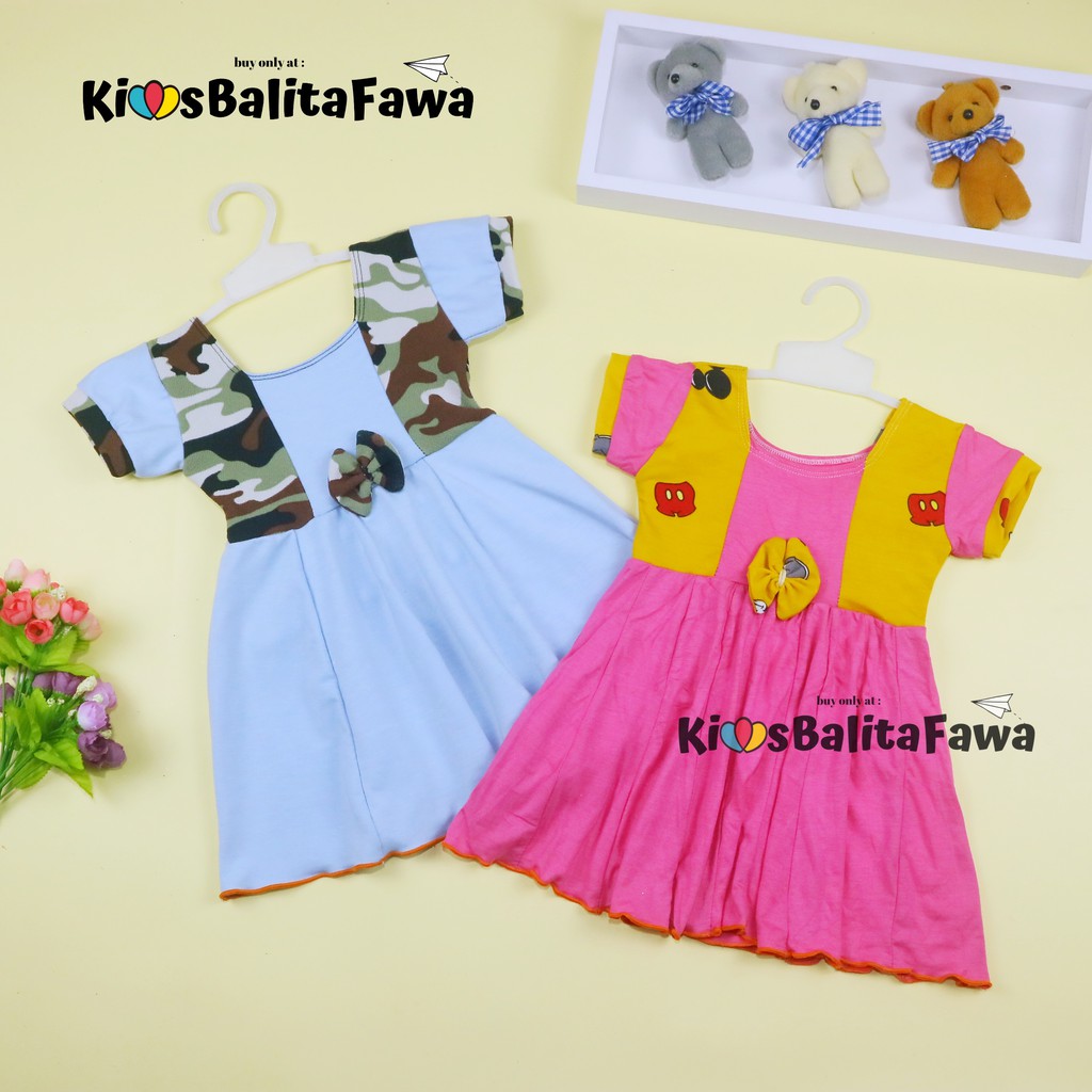 Dress Nadine uk Bayi 3-12 Bulan / Dres Pesta Baby Perempuan  Harian Pakaian Baju Cewek Murah Import