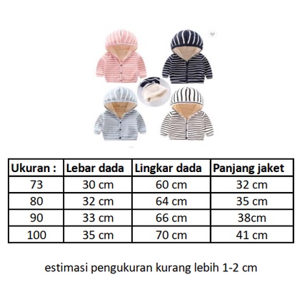 Jaket Bayi Jaket Anak Hoodie garis garis/ Jaket anak LYME JK2