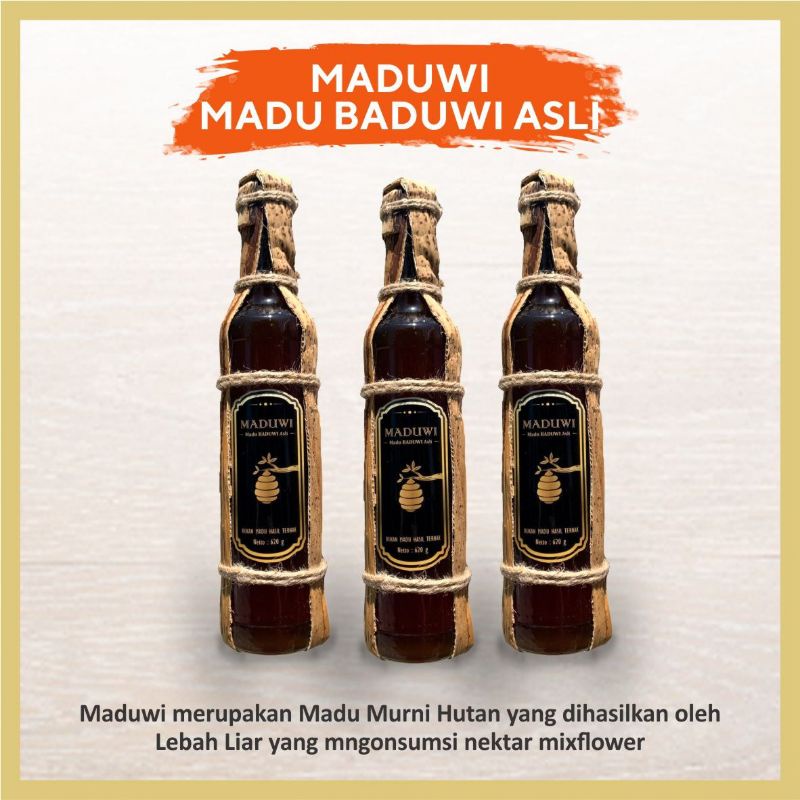 

[COD] MADUWI - Madu Baduwi Asli Wild Bee/ 100% Murni Bergaransi Madu Hutan Asli