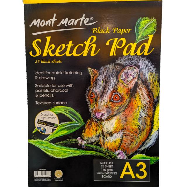 

mont marte Buku Sketsa Hitam Sketch Book Black Drawing Book Hitam A3 A4 A5