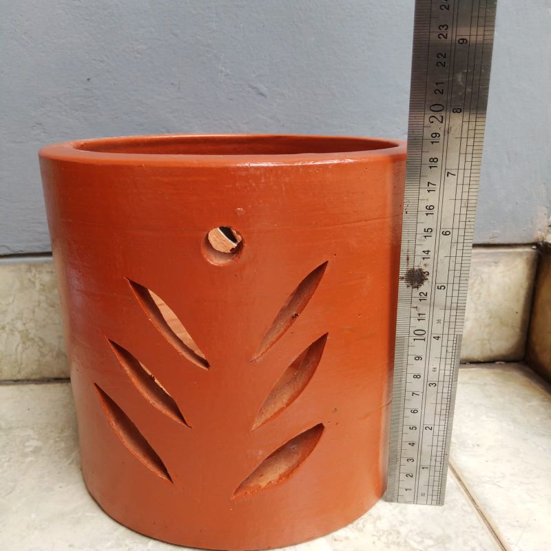 Pot Anggrek  Tanah Liat Gerabah Terakota Besar D20