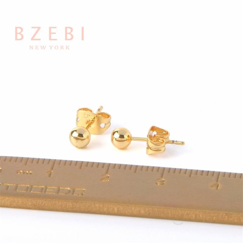 Bzebi Anting Tusuk Lapis Emas 24K 916 Untuk Wanita 321E