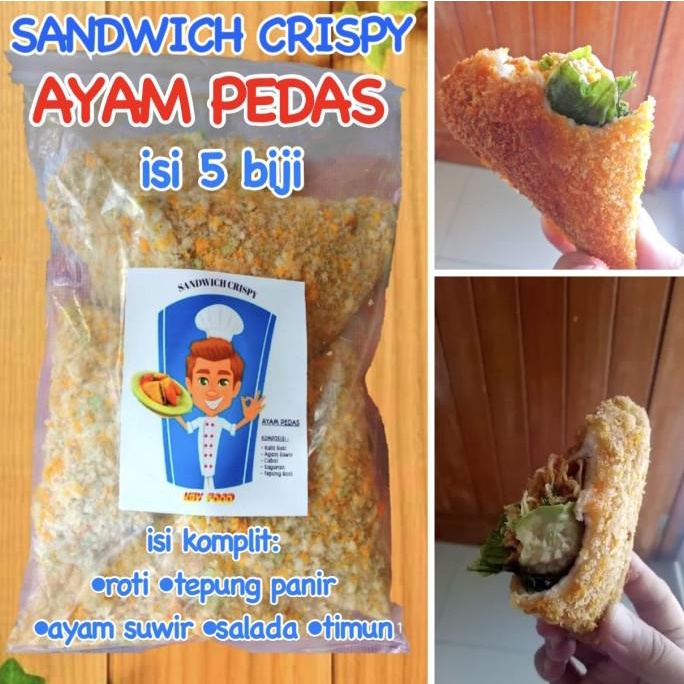

Sandwich Crispy Ayam Pedas