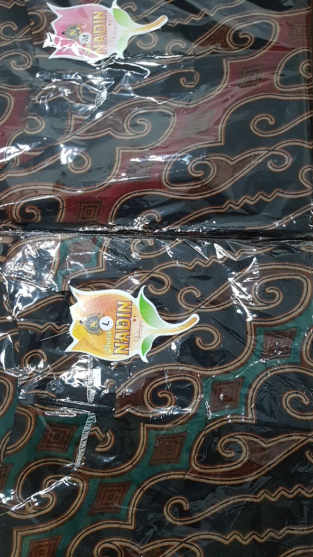 Batik Wanita Respati Garis Motif Cewek Katun Halus Resleting Modern Premium High Quality
