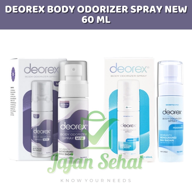 Deorex Body Odorizer Spray New 60ml Perawatan Ketiak