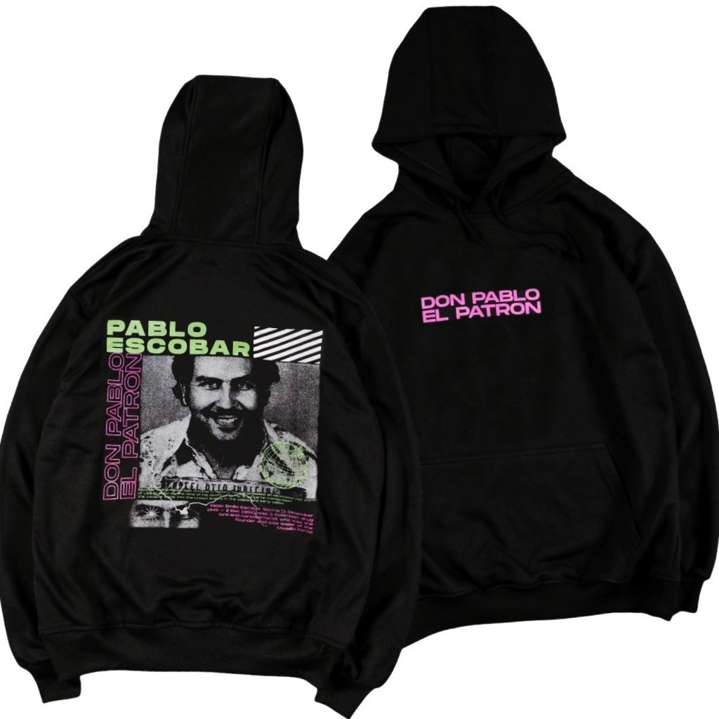 HOODIE BGOODS COMPANY PABLO ESCOBAR HITAM | HOODIE BGOODS COMPANY