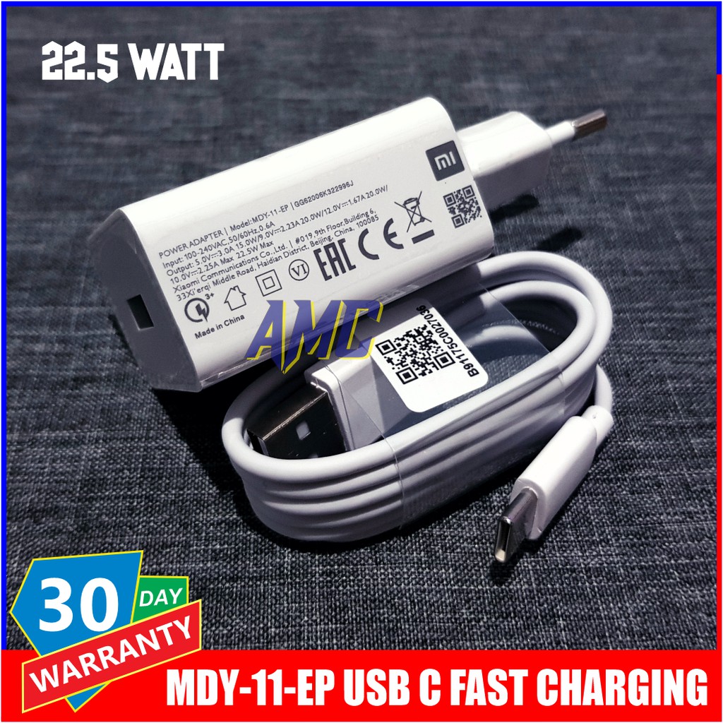 Charger FOR Xiaomi Redmi Note 9T ORIGINAL USB C Fast Charging 22.5W