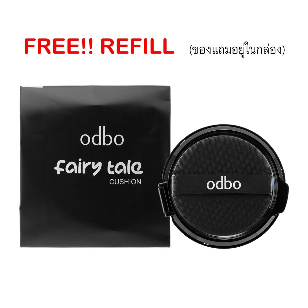 ODBO Fairy Tale Cushion #OD633 Thailand / Free Refill Cosmetic Product Compact Powder Full Coverage